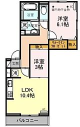 間取図画像 2LDK