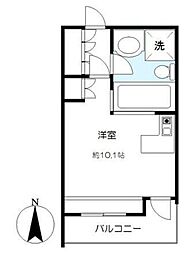 ジョイテル初台 ワンルームの間取図画像