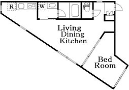 仮）Decor Bloccoときわ台 2階1LDKの間取り