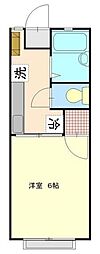 ガーデンハイム 1Kの間取図画像