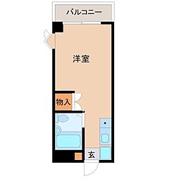 メゾンドサンベール 2階ワンルームの間取り