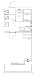 ESTRELLA 1階1Kの間取り