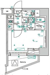 SYFORme西大井 1Kの間取図画像