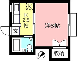 エステートピア静和 1Kの間取図画像