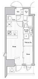ARKMARK大森町ASYLCOURT 1DKの間取図画像