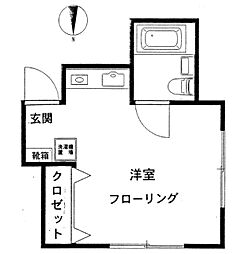 ハイム石崎 ワンルームの間取図画像