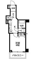 ブライズ西荻窪 4階1Kの間取り