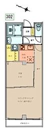 YONOーi 1LDKの間取図画像