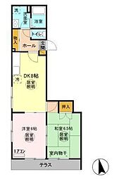 メゾンドミスズ 2DKの間取図画像