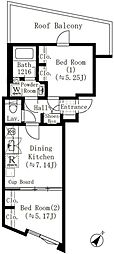 エディット西池袋 2DKの間取図画像