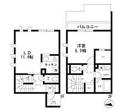 GRANPIA YAMATO 2階1LDKの間取り