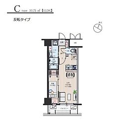 シンセラティ薬院 1LDKの間取図画像