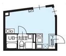 アルトゥーラ大崎 ワンルームの間取図画像