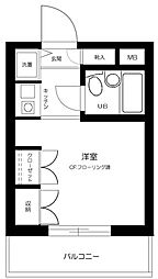 スカイコート西荻窪 1Kの間取図画像
