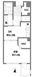 グローベル東高円寺レスティアーナ 1DKの間取図画像