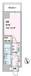 エクセレンティ市川 1Kの間取図画像