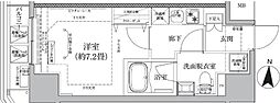 アイルグランデ東京立石 1Kの間取図画像