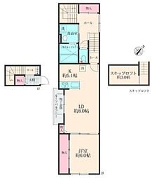 ソル・アスール(ソルアスール) 2階1SLDKの間取り