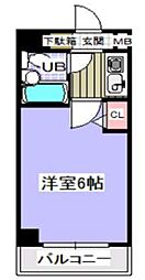 シャトレー舞浜 1Kの間取図画像