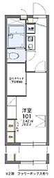 レオパレス凛々 1Kの間取図画像