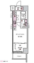 ＳＡＫＵＲＡ ＡＸＩＳ中板橋 7階1DKの間取り