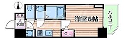 S-RESIDENCE都島Lux 1Kの間取図画像