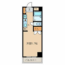 第7宮田追分マンション ワンルームの間取図画像