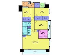 ウィズ松戸きらめきの森 11階3LDKの間取り