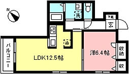 maisonANE 1LDKの間取図画像