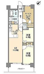 ARK CITY船堀 1階2SLDKの間取り