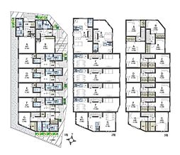 小田急多摩線 唐木田駅 徒歩3分の賃貸アパート 3階3LDKの間取り