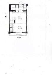 ル・ヴィラロタン 1DKの間取図画像
