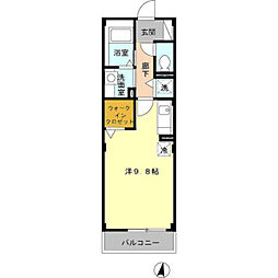 メゾンテラ ワンルームの間取図画像