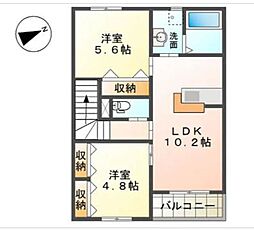 間取図画像 2LDK