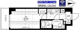グランドコンシェルジュ池袋本町イースト 1Kの間取図画像