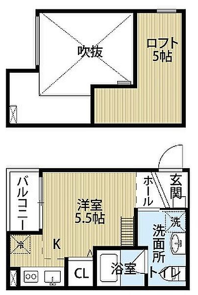 ドメーヌ堺 ｜大阪府堺市堺区大浜北町３丁(賃貸アパート1K・2階・20.04㎡)の写真 その2