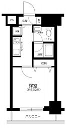 スカイコートパレス大島 2階1Kの間取り