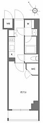 KDXレジデンス豊洲 1Kの間取図画像
