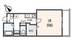 Ｇｒａｎｄ　Ｃｅｄｒｅ 1階1Kの間取り