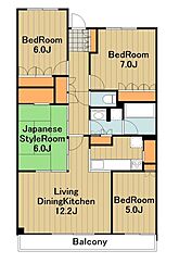 ブリリア多摩センター 4LDKの間取図画像