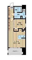 都営三田線 芝公園駅 徒歩4分の賃貸マンション 2階1LDKの間取り