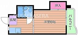 東洋プラザ都島中通 1Kの間取図画像