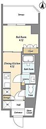 GRANPASEO清澄白河2 1DKの間取図画像