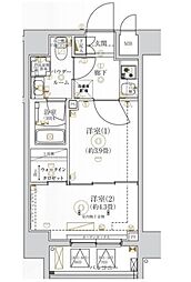 ガリシア亀戸 4階2Kの間取り