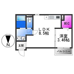 間取図画像 1LDK