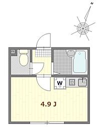サザンロード新小岩 ワンルームの間取図画像