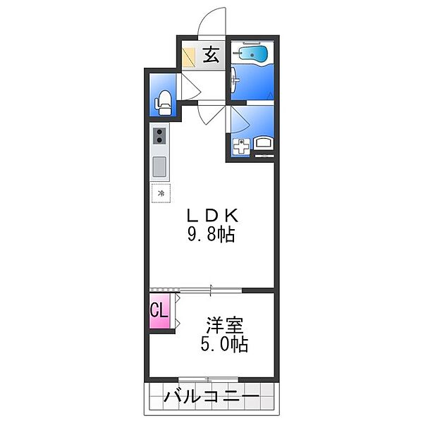 PARKSIDE MITO ｜大阪府東大阪市友井２丁目(賃貸アパート1LDK・2階・33.90㎡)の写真 その2