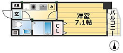 ベルトピア門口 1Kの間取図画像