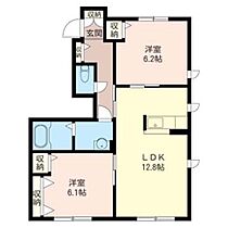 コライユＡ 00101 ｜ 千葉県君津市南久保２丁目15-16（賃貸アパート2LDK・1階・58.22㎡） その2