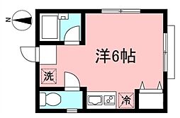 メゾン・カタヤマ ワンルームの間取図画像
